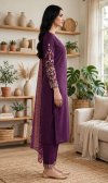 Vf 54 Rayon Slub With Embroidery Work Kurti With Bottom Dupatta